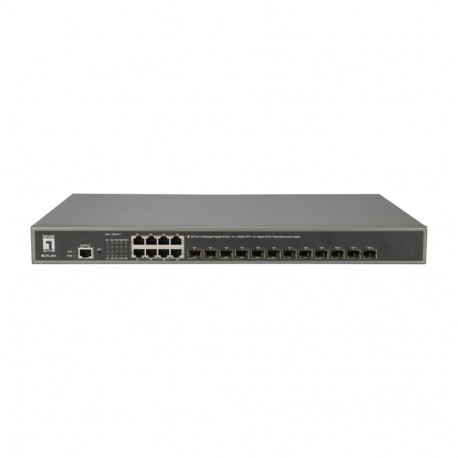 LevelOne GTL-2091 Managed L3 Gigabit Ethernet (10/100/1000) Grey