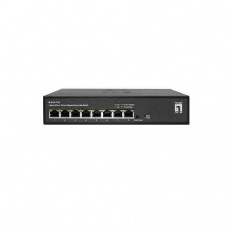 LevelOne võrgulüliti Hilbert 10” Smart Lite 8 x Gigabit RJ45 (10/100/1000)