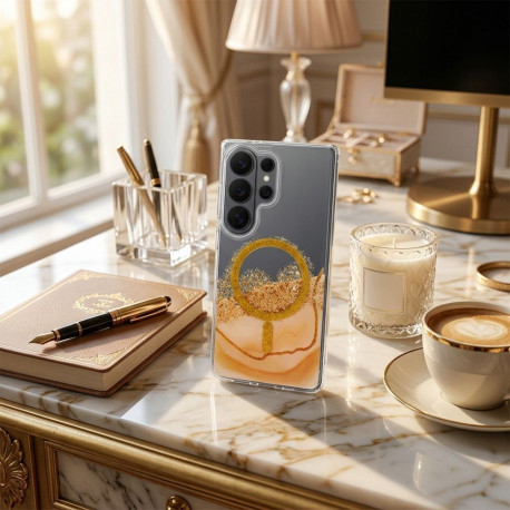 Case for Samsung S24 / S25 Golden compatible with MagSafe gold