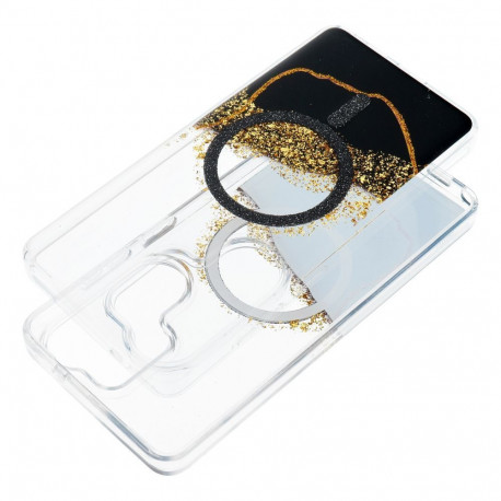 Case for Samsung S24 / S25 Golden compatible with MagSafe black
