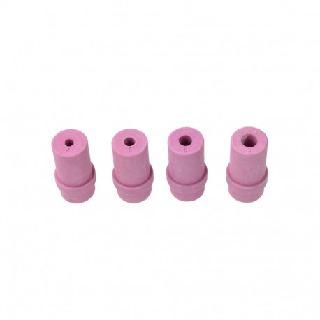 Geko Ceramic Nozzle Tips G02025, 4pcs, 4mm, 5mm, 6mm, 7mm, 15.7mm outer diameter, for sandblasting g