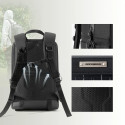 Rockbros H51 Cycling Backpack with Solar Panel - Black