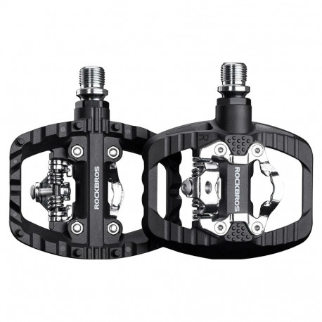 Rockbros PD303 Half-Lock Platform Bicycle Pedals - Black