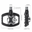 Rockbros PD303 Half-Lock Platform Bicycle Pedals - Black