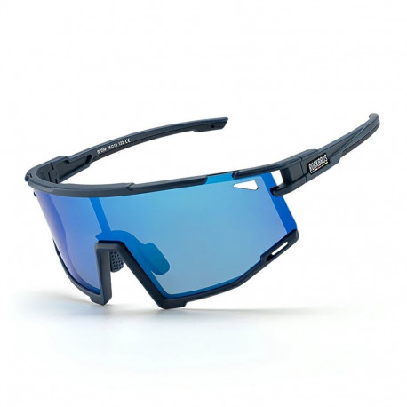Rockbros SP258 ROAD TO SKY Cycling Glasses Polarized Blue Lenses - Navy Blue