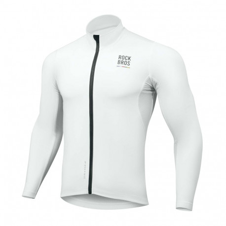Rockbros TLWT001 ROAD TO SKY windproof insulated cycling jersey M - white