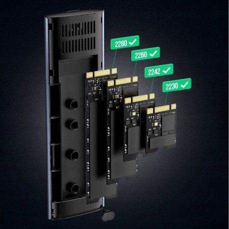 Ugreen CM400 M.2 B-Key SATA USB 3.2 Gray 10903
