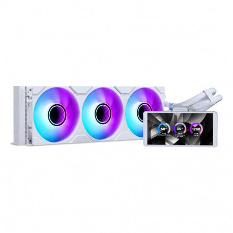 PHANTEKS aio veejahutus Glacier One 360M25 LCD 6-Zoll-Display 360mm, valge