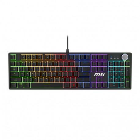 MSI FORGE GK320 RED keyboard Gaming USB QWERTY English Black