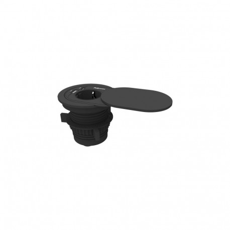 Fellowes 100137177 power extension 2 m 1 AC outlet(s) Indoor Black