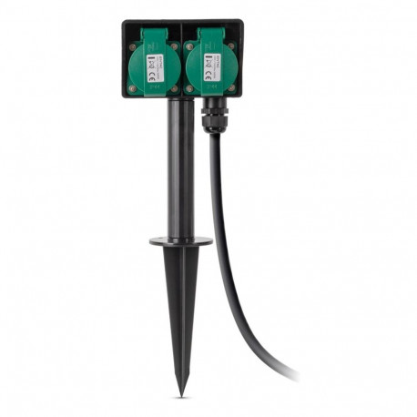 Entac Garden Socket Extension Cord O1S 2 Sockets 5m IP44