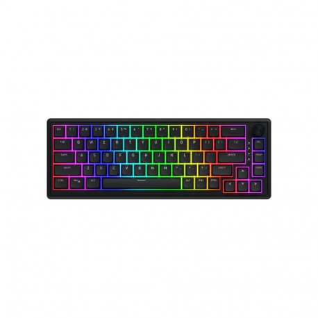 HATOR Skyfall 65 Wired, Mechanical, USB-C, Aurum Sterling, 70M clicks, RGB, Black, 790g