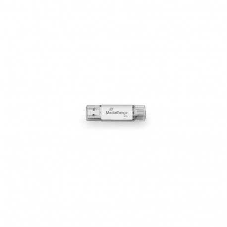MediaRange USB mälupulk MR941-1 1TB USB Type-A / USB Type-C 3.2 Gen 1 (3.1 Gen 1), hõbedane