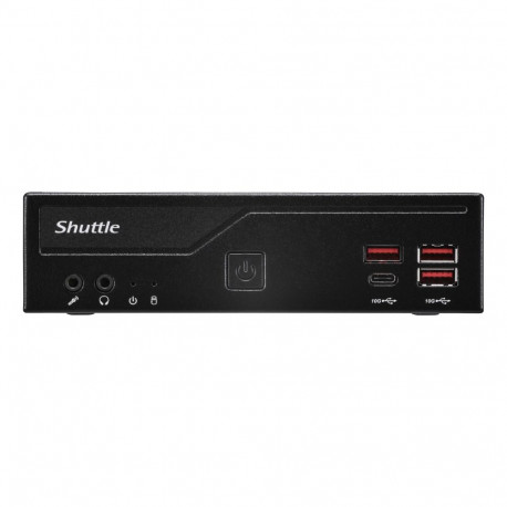 Shuttle Slim PC DB860 , S1851, 2x HDMI, 1x DP, 1x USB-C (DP), 1x 2.5", 1x M.2, 2x LAN (Intel 1G + 2.