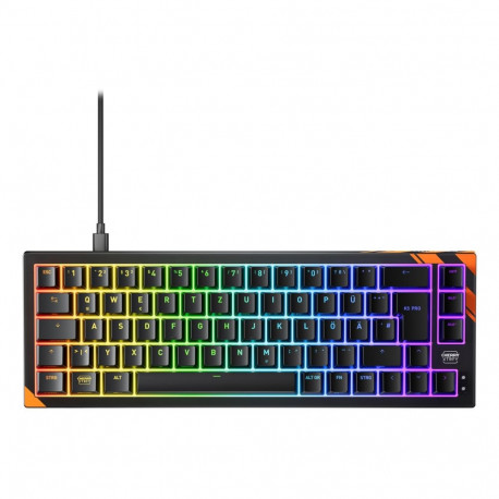 CHERRY mänguklaviatuur K5 PRO TMR COMPACT USB saksa QWERTZ, must, oranž