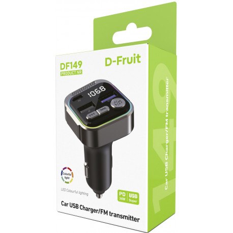 D-Fruit FM saatja/USB laadija DF149