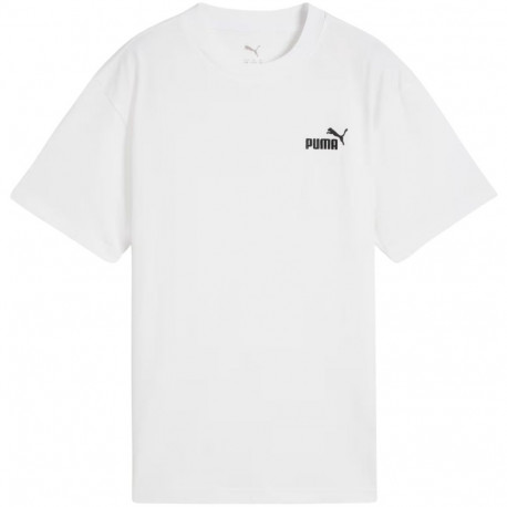 Puma laste t-särk 684920 02 ESS Small No.1 Logo lõdva lõikega 128cm, valge