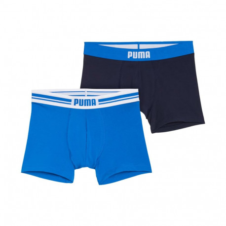 Bokserki męskie Puma Everyday Placed Logo 2 pak niebieskie, granatowe 938476 03 S