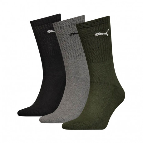 Skarpety Puma Crew 3 pary czarne, szare, zielone 880355 28