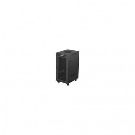 LANBERG Rack Cabinet 19inch Free-Standing 24U/600X800 FLAT PACK With Mesh Door LCD black V2