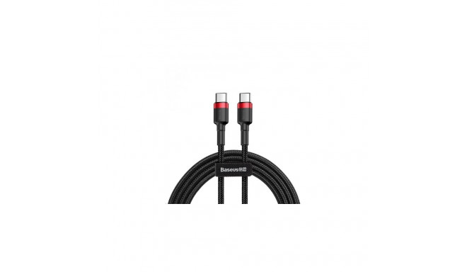 Baseus USB-kaabel Cafule 2m USB C, must, punane