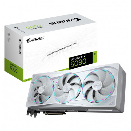 GIGABYTE AORUS graafikakaart GV-N5090AORUSST ICE-32GD GeForce RTX 5090 STEALTH ICE 32G 32GB GDDR7, 5
