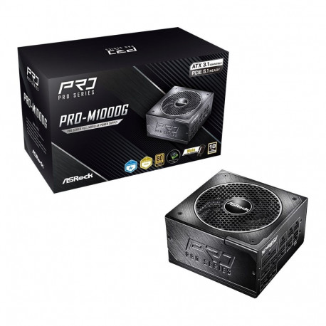 Asrock toiteplokk PRO-M1000G 1000W 80 PLUS Gold