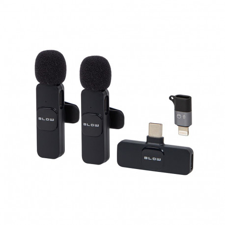 33-070# Mikrofon krawatowy do smartfona usb-c blow 2szt