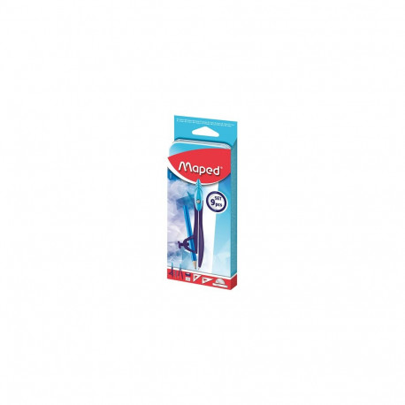 Geomeetria komplekt  Arctic 9 osa metallkarbis, Maped