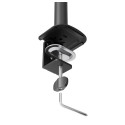 Desk mount for 3 monitors 10-27"