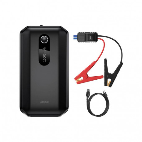 Starter (autode käivitusseade), 10000mAh, 1xUSB 5V 2.4A,  voolu esialgne tipp 1000A BASEUS