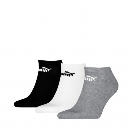 Puma sokid 947109 07 snea unisex 3 paari ühevärvilised, hall, valge, must