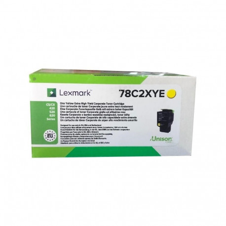 Lexmark 78C2XYE toner cartridge 1 pc(s) Original Yellow