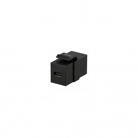 Equip USB 3.2 Gen2 USB-C Keystone Coupler, Black