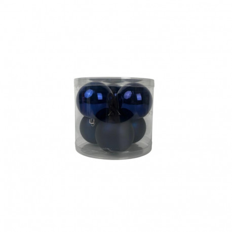 Sinised plastist jõulukuulid D8CM 6PCS