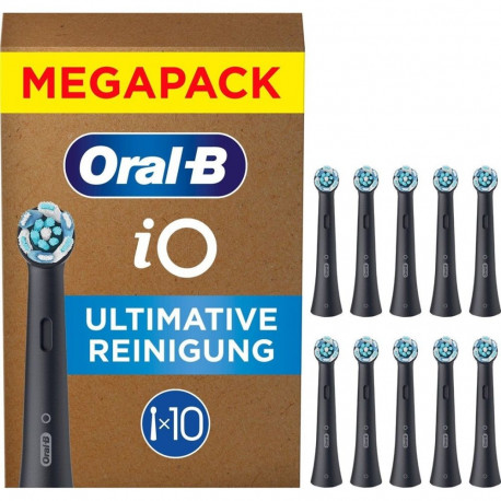 Braun Oral-B hambaharja otsikud iO, ülim puhastus, 10tk, must
