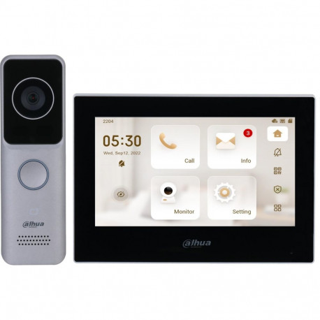 Dahua Technology KTW02 video intercom system 2 MP 17.8 cm (7") Light grey