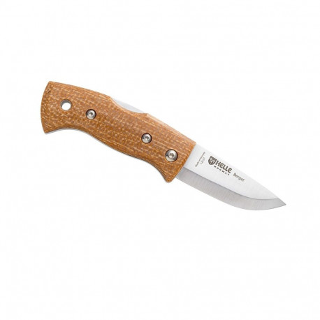 Helle nuga Berget 12C27 juut Micarta, sinepikollane