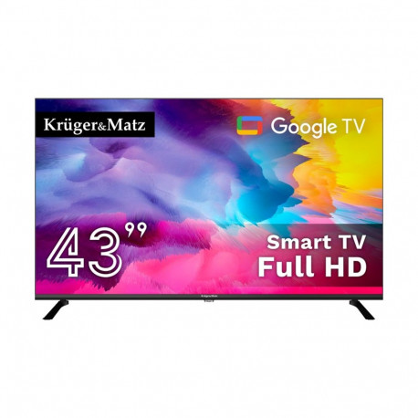 Kruger&Matz teler 43" FHD Google TV DVB-T2/S2/T/C H.265 HEVC