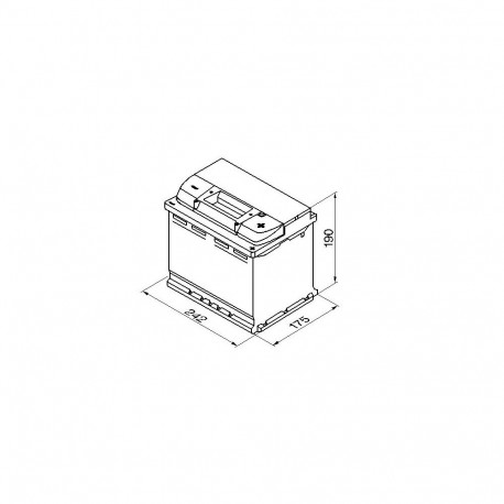 Bosch S4 005 60Ah 540A 242x175x190 -+