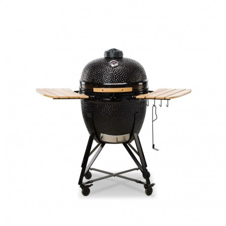 Kamado Bono Grande Ceramic Grill 23″ Kamado barbecue/grill Cart Charcoal (fuel) Black