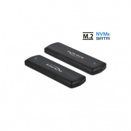 DeLOCK väline USB Type-C kombineeritud korpus M.2 NVMe PCIe või SATA SSD-idele