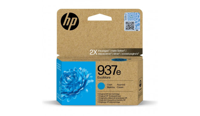 HP tindikassett 937e EvoMore, tsüaan