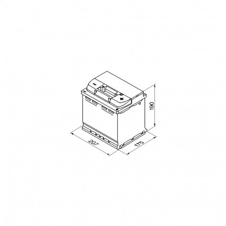 Bosch S4 002 52Ah 470A 207x175x190 -+