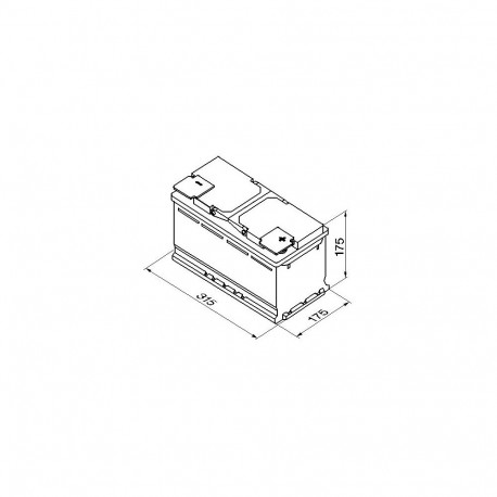 Bosch S4 010 80Ah 740A 315x175x175 -+
