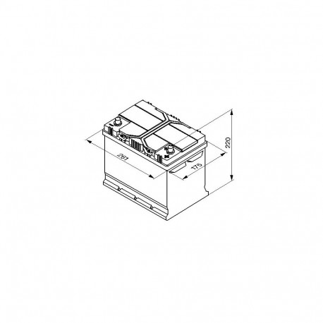 Bosch S4 026 70Ah 630A 261x175x220 -+