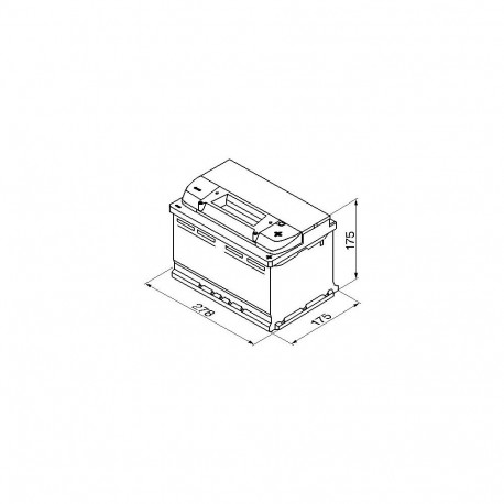 Bosch S5 007 74Ah 750A 278x175x175 -+