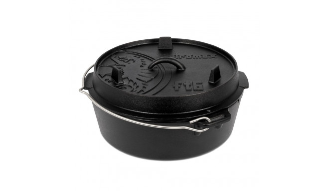 PETROMAX Dutch Oven ft6 with a flat base