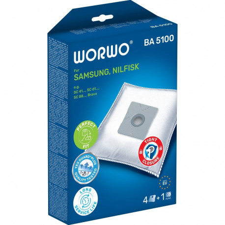 WORWO Vacuum cleaner bags BA5100/4 TEX guard