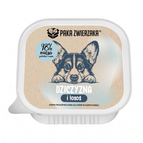 PAKA ZWIERZAKA märg koeratoit riistaliha ja lõhe 150g